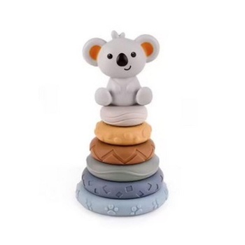 DORON & CHARLIE - Koala Tower - Vysoká až 6 jabĺk - 056343 - Rôzne farby - Silikón - Stohovanie -