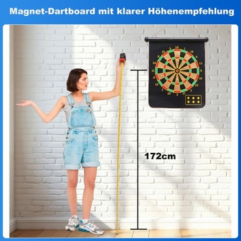 Magnetický terč pre deti, obojstranný terč s 12 šípkami a 6 náhradnými krídlami, vonkajšia hračka,