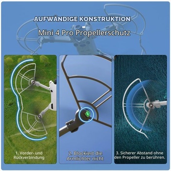 Chránič vrtule BRDRC Mini 4 Pro, rýchloupínací chránič vrtule, ľahký chránič vrtule proti kolízii