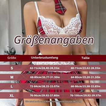 Dámska sexy školáčka spodná bielizeň na hranie roliek s kockovaným vzorom