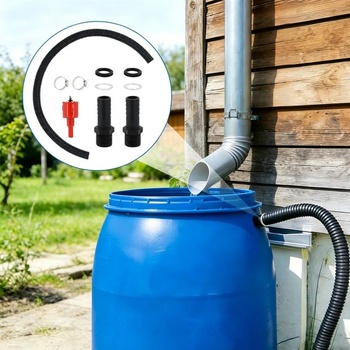 Súprava na pripojenie suda na dažďovú vodu, súprava fitingov na sud na dažďovú vodu, fiting na sud na dažďovú vodu