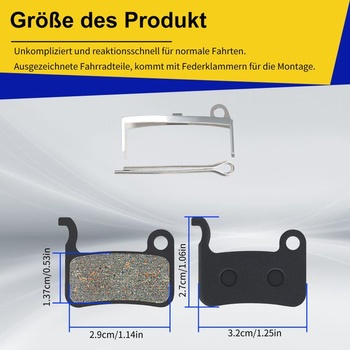 Brzdové doštičky AHL pre kotúčové brzdy XTR Deore XT LX Hone Saint A01S M07 M07Ti A01S