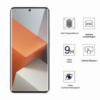 AOKUMA 3D tvrdené sklo pre Redmi Note 13 Pro Plus 5G, [2 kusy] Sklo kompatibilné s Redmi Note 13
