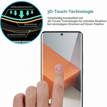 AOKUMA 3D tvrdené sklo pre Redmi Note 13 Pro Plus 5G, [2 kusy] Sklo kompatibilné s Redmi Note 13