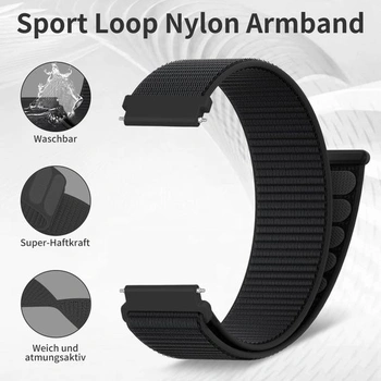 Chinbersky nylonové remienky na hodinky 16mm 18mm 19mm 20mm 22mm rýchloupínacie nastaviteľné priedušné
