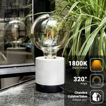 LED žárovka Xanlite E27 kulatá, patice G125, E27 – Vintage žárovka s vláknem E27, úhel vyzařování
