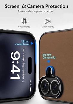 Pouzdro X-level pro iPhone 16, PU kůže pro Magsafe, Desert Sand pro iPhone 16 Desert Gold