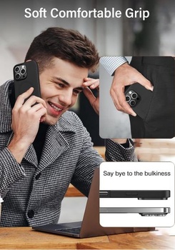 Puzdro X-level pre iPhone 16 Pro Max, PU koža s MagSafe, čierne.