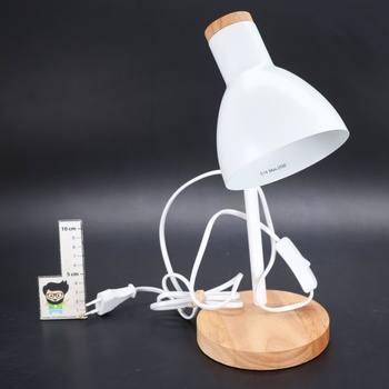 BRILONER - Nočná lampička s káblovým vypínačom, otočná, E14, max. 10W, stolná lampa, lampa, stolná