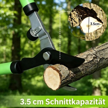Teleskopické nožnice AIRAJ 43-60 cm, čepeľ z vysoko uhlíkovej ocele SK5