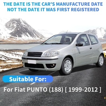 Náhradné sklo zrkadla Mingke pre Fiat PUNTO (188) 1999-2012, vyhrievané sklo spätného zrkadla na