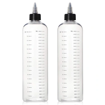 Segbeauty 2 balení lahviček na barvu na vlasy, 500ml…