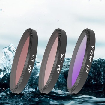 Filtr pro Insta360 GO Ultra, růžový/červený/fialový, podvodní ochrana objektivu pro vodotěsné