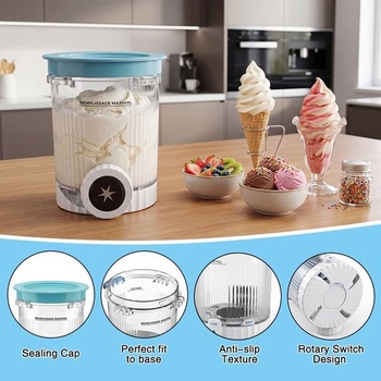 Dvojdielne nádoby Golgner Ninja Swirl Creami, príslušenstvo k vaničkám pre rad Ninja Creami NC701
