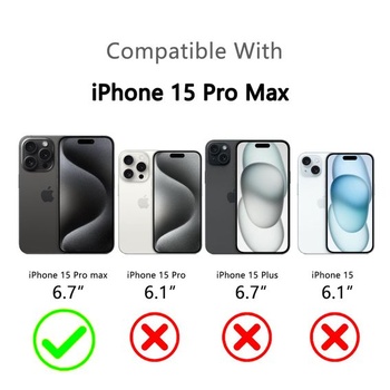 Puzdro Bastmei pre iPhone 15 Pro Max 6,7