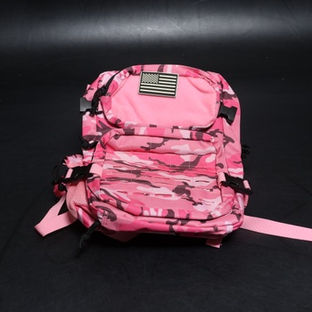 Batoh QT&QY, ružový, vojenský, 25l