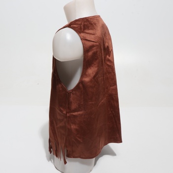 Kovbojský kostým OhMill pre deti, s klobúkom bandana a vestou, kostým, hnedý, chlapčenský, kovbojský