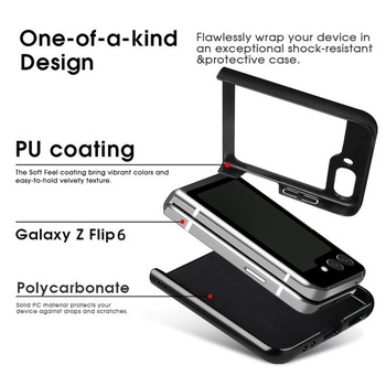 Púzdro X-level pre Samsung Galaxy Z Flip 6, púzdro na telefón z PU kože, hnedé Z Flip6 hnedé