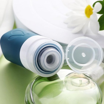 INSFIT 5dielna sada silikónových cestovných fliaš, schválené FDA s objemom 60 ml, cestovná veľkosť,