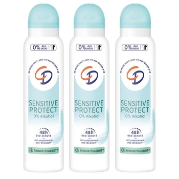 3 x CD Sensitive Protect dezodorant v spreji 0% alkoholu 0%…
