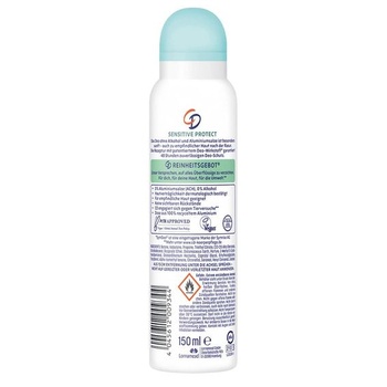 3 x CD Sensitive Protect dezodorant v spreji 0% alkoholu 0% hliníka 48h ochrana, 150 ml každý