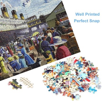 1000dílná skládačka pro dospělé, R.M.S. Titanic, 70 x 50 cm, klasické puzzle, obtížné, vzdělávací