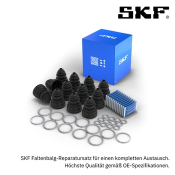 Sada manžet homokinetického kloubu SKF VKJP 3137, poloha přední nápravy, výška 110 mm, délka 190