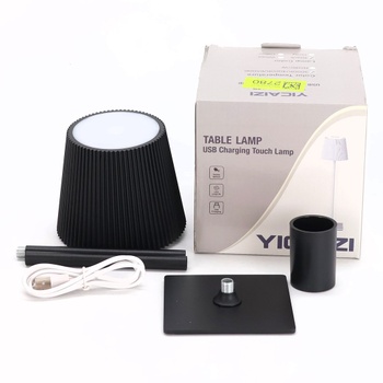 Stolová LED lampa YICAIZI bezdrôtová, čierna