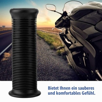 25mm gumové rukojeti, rukojeti řídítek motocyklu, pohodlné rukojeti řídítek, gumové rukojeti
