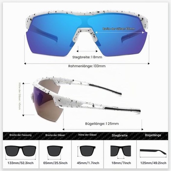 Detské cyklistické okuliare SINSPORT eyewear, slnečné okuliare s UV400 ochranou pre chlapcov i dievčatá,