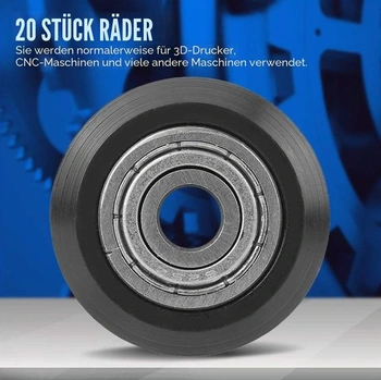 Guľôčkové ložiská s V drážkou 20 kusov 5mm 625 POM 3D tlačiareň CNC