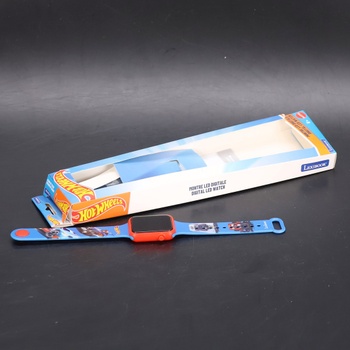 Lexibook, Hot Wheels, digitálne hodinky, 12-hodinový alebo 24-hodinový časový formát, modré, DMW060HW