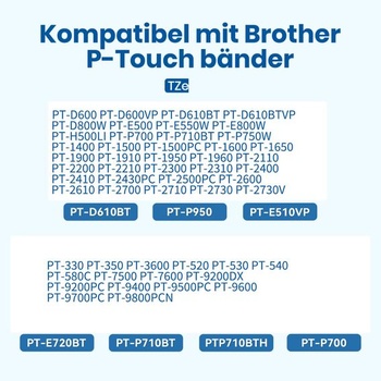 Etikety pre Brother P-Touch, 4 ks