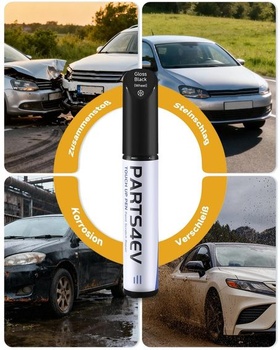 Pero na opravu ráfikov v lesklej čiernej farbe - pre ráfiky VW/Volkswagen s povrchom Black Diamond Turned