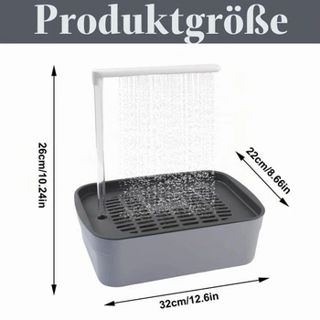 Vtáčia sprcha pre andulky, sprcha pre andulky, vtáčia sprcha s vodopádom a cirkulačným kohútikom,