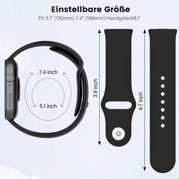 Silikónový remienok NewJourney kompatibilný s HUAWEI Watch Fit 5 Pro/5/4 Pro/4/3 čierny