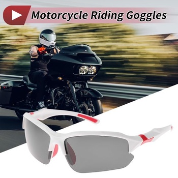 1 sada motocyklových okuliarov s antireflexnou úpravou, triacetylcelulózové PC UV400 cyklistické