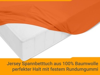 Bavlnená prestieradlo npluseins Jersey, 140x200-160x200 cm, Terakota Terakota 140-160 x 200 cm