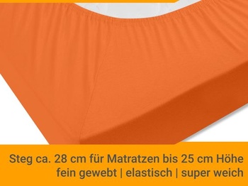 Bavlnená prestieradlo npluseins Jersey, 140x200-160x200 cm, Terakota Terakota 140-160 x 200 cm