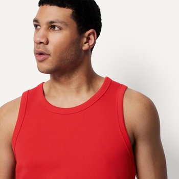 Pánske rebrované tielko Amazon Essentials Slim Fit, 2 kusy, veľkosť M, červené/tmavo vínové