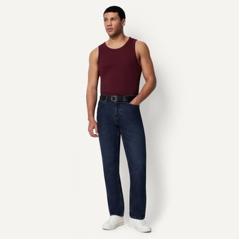 Pánske rebrované tielko Amazon Essentials Slim Fit, 2 kusy, veľkosť M, červené/tmavo vínové