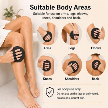 5dielna bezbolestná exfoliačná kúpeľová rukavice, exfoliačné kúpeľové vložky, jemne exfoliuje,