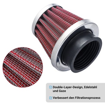 Vzduchový filter pre motocykle CarBole 38mm 39mm 40mm, športový vzduchový filter, červený 38mm 39mm