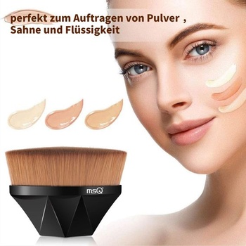 Štětec MSQ Foundation, Štětec na make-up, Štětec Kabuki, Kosmetický štětec, Černý