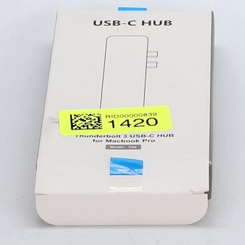 EKSA Thunderbolt 3 Hub, adaptér 7 v 2 USB-C Hub pre MacBook Air 2018, MacBook Pro 2018/2017, 4K