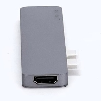 EKSA Thunderbolt 3 Hub, adaptér 7 v 2 USB-C Hub pre MacBook Air 2018, MacBook Pro 2018/2017, 4K