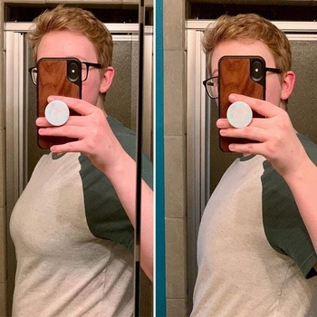 Priedušný bavlnený náprsný šanón XUJI s gumičkou pre transgender osoby FTM čierny L