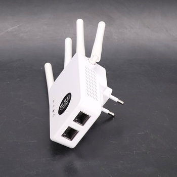 Colexy 1200Mbit/s dvoupásmový WiFi opakovač, 4 antény, internetový zesilovač s dlouhým dosahem,