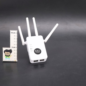 Colexy 1200Mbit/s dvoupásmový WiFi opakovač, 4 antény, internetový zesilovač s dlouhým dosahem,