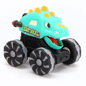 MOONTOY 3dielna sada dinosaurského monster trucku, svietiace autíčko pre vek 1+, auto s funkciou „press